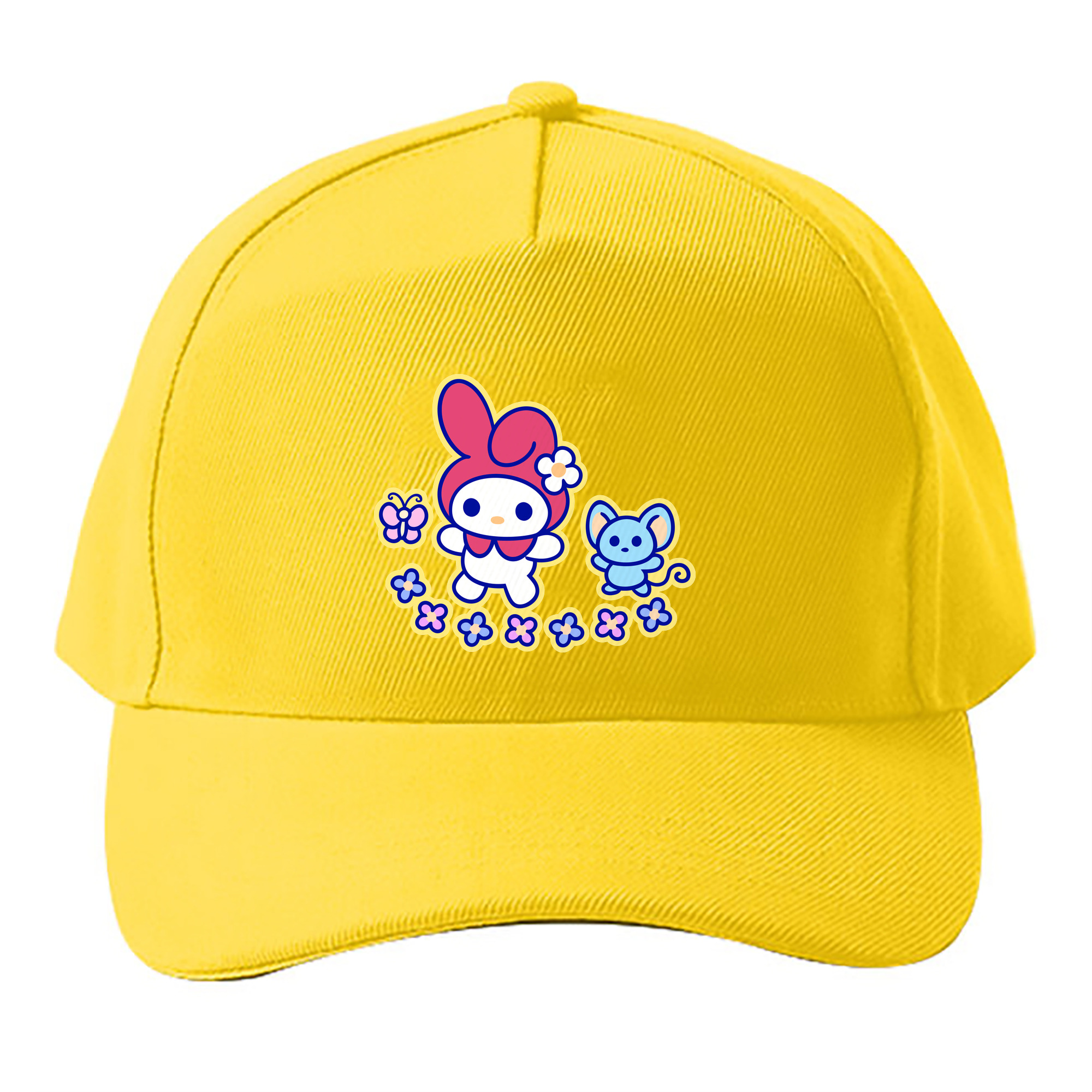 （画像用） Hello Kitty ハローキティ ベースボールキャップ 綿100％ 男女兼用 帽子 スポーツ